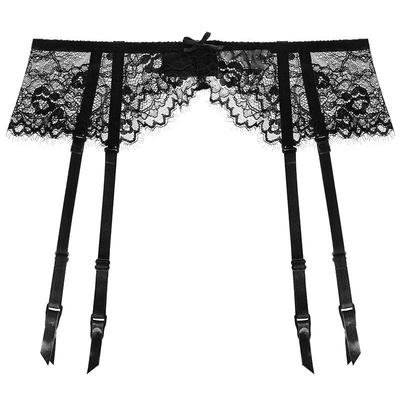 Sexy Garter Ultra-thin Transparent Temptation Retro Jacquard Lace Garter Women's Fun Garter Belt Waist Seal