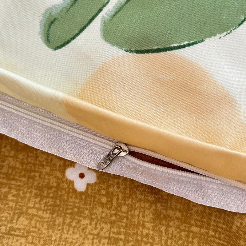 1Pc Sweet Red Flowers Duvet Cover Botanical Floral Pattern Comforter Cover Skin-friendly Comfortable Bedding Bedroom Decor