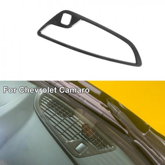 Carbon Fiber Center Console Dash Panel Cover Trim Frame For Chevy Camaro 2016+