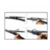 Front & Rear Windshield Wiper Blades Set 24"+19"+11" Push Button Connector for Station Wagon 2011-2019