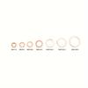 100pcs Copper Crush Washer Gasket Set Flat Ring Seal Assortment Kit