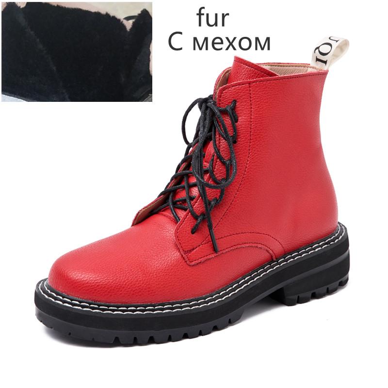 Fashion AIYUQI Women Shoes Boots Ankle 2025 Autumn British Wind Genuine Leather Thick With Fur Ladies Short Boots Motorcycle Ankle
