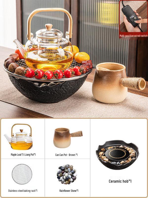 ZISIZ Indoor Tea Brewing and Grill Stove Set