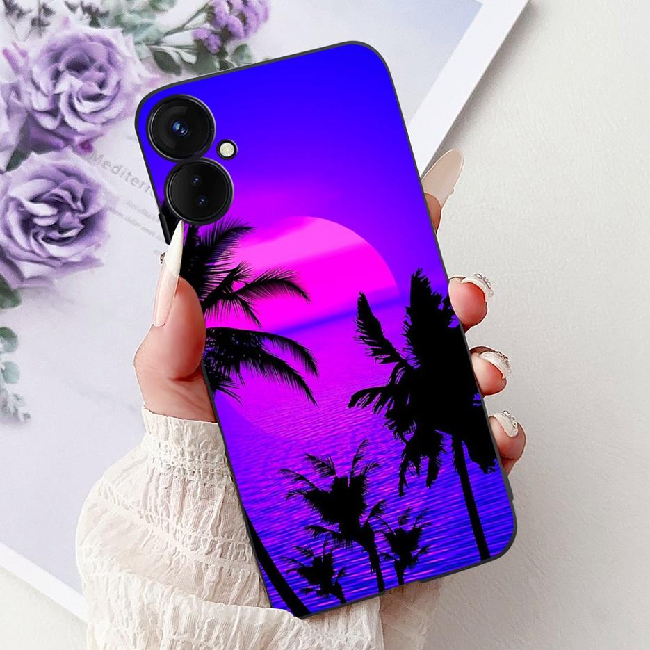 For Tecno Spark 9 Pro Case Spark9 Pro KH7n New Luxury Painted Cover Soft Silicone Phone Case For Tecno Spark 9T Spark9T KH6 Bags
