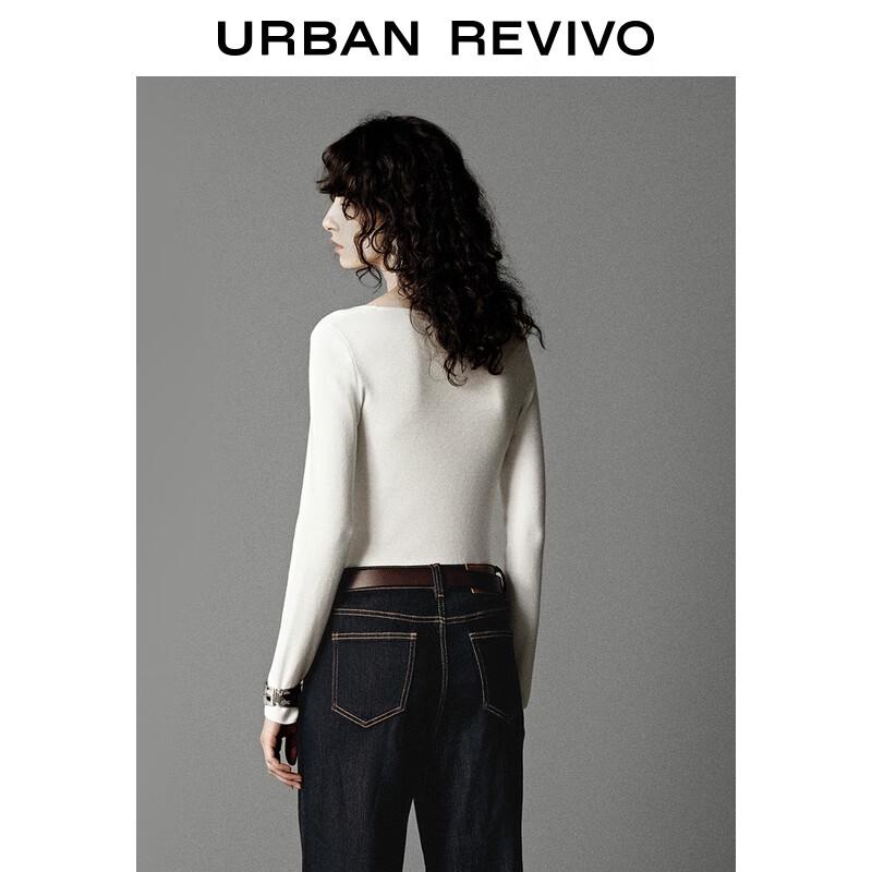 UR Women's Solid Color Short Knitted Top