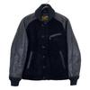 Y'2 LEATHER Black TB-136 Suede X Leather Rib Jacket Jacket 36 blackUsed