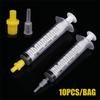 10Pcs Syringe Silicone Pumping Air Hollow Joint Part Connector Ciss Inkjet Cartridge Cleaning Tool