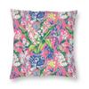 Hyacint Butterflies Ginger Jar Square Pillowcase Polyester Linen Velvet Creative Zip Decorative Pillow Case Sofa Cushion Cover