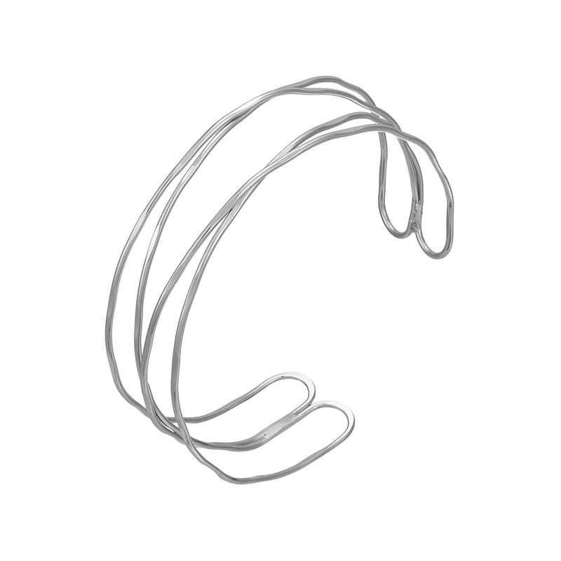 Brățări cu manșetă deschisă cu linie geometrică pentru femei și bărbați, personalizate, cu straturi multiple, reglabile, bijuterii pentru corp, cadouri