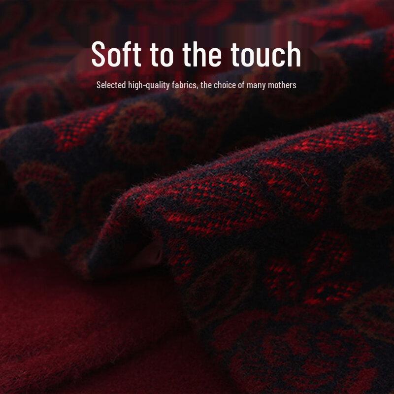 YUZHAOLIN Women's Elderly Casual Wool Blend Jacket