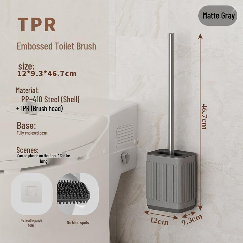 Stainless Steel Long Handle Toilet Cleaning Brush