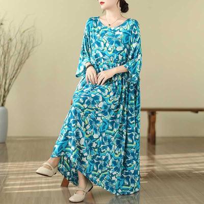 Vestido Literario con Estampado Vintage Nuevo de Verano