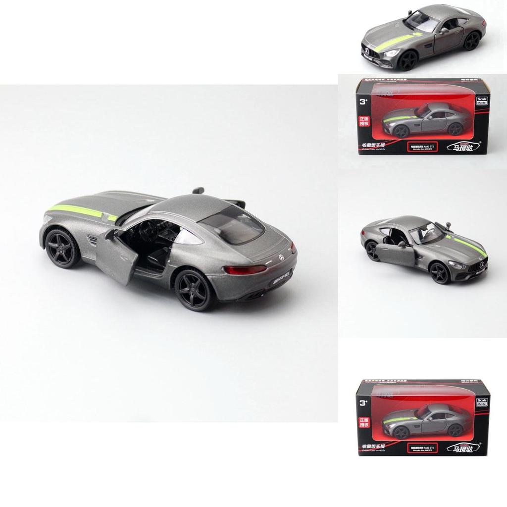 Benz Amg Gt Alloy Car Model With Inertia Control For Kids Collectors