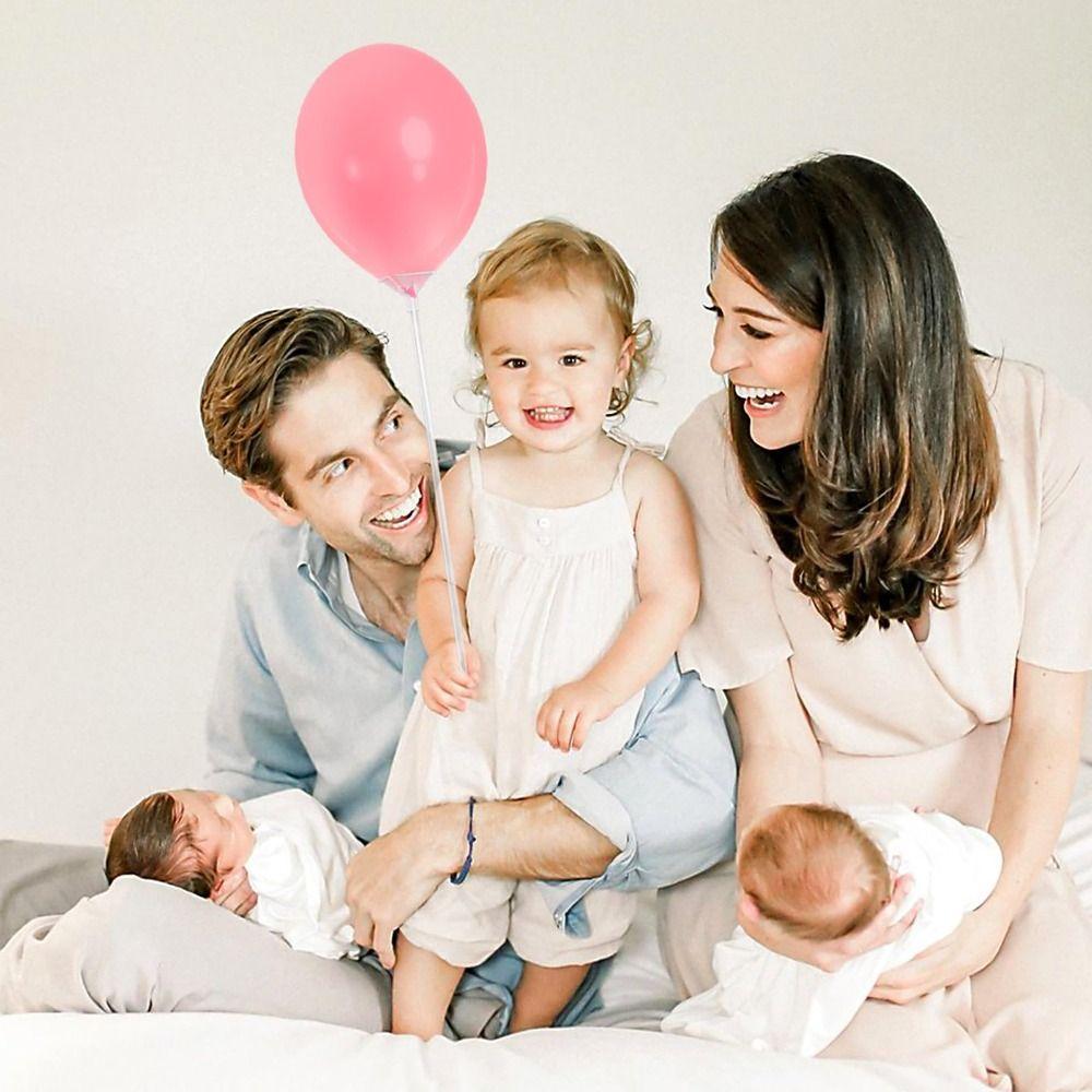 100pcs Reusable Balloon Holder Transparent Balloon Stick and Cup  Wedding Decorations