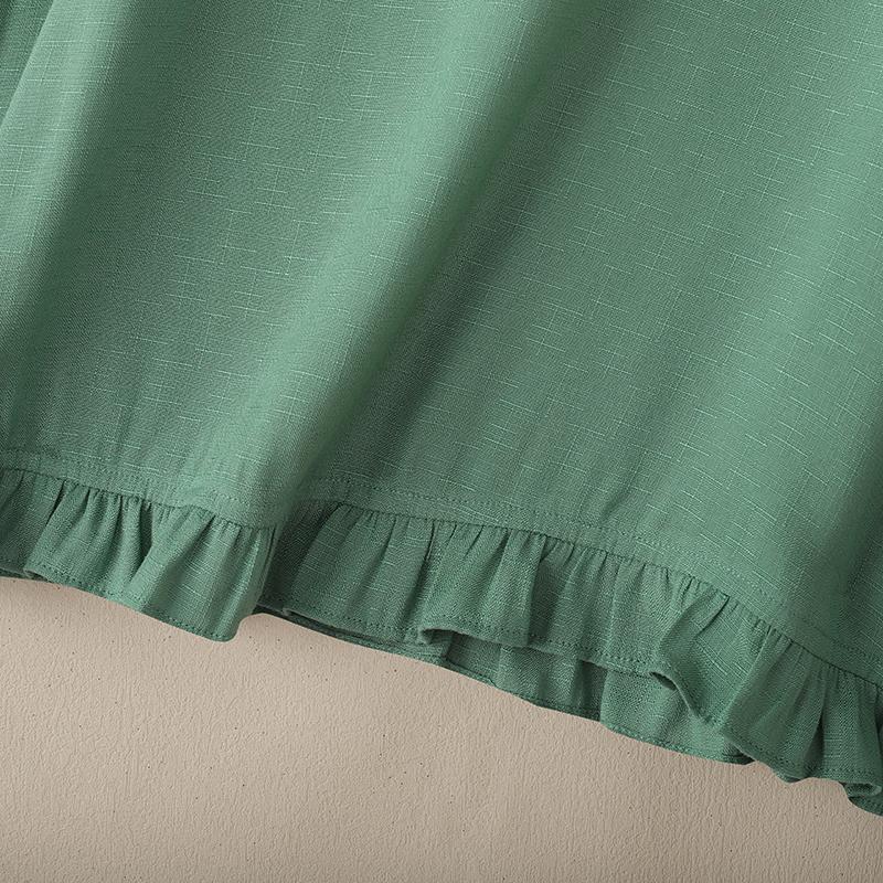 ZANZEA Women Casual Round Neck Summer Short Sleeve Blouse