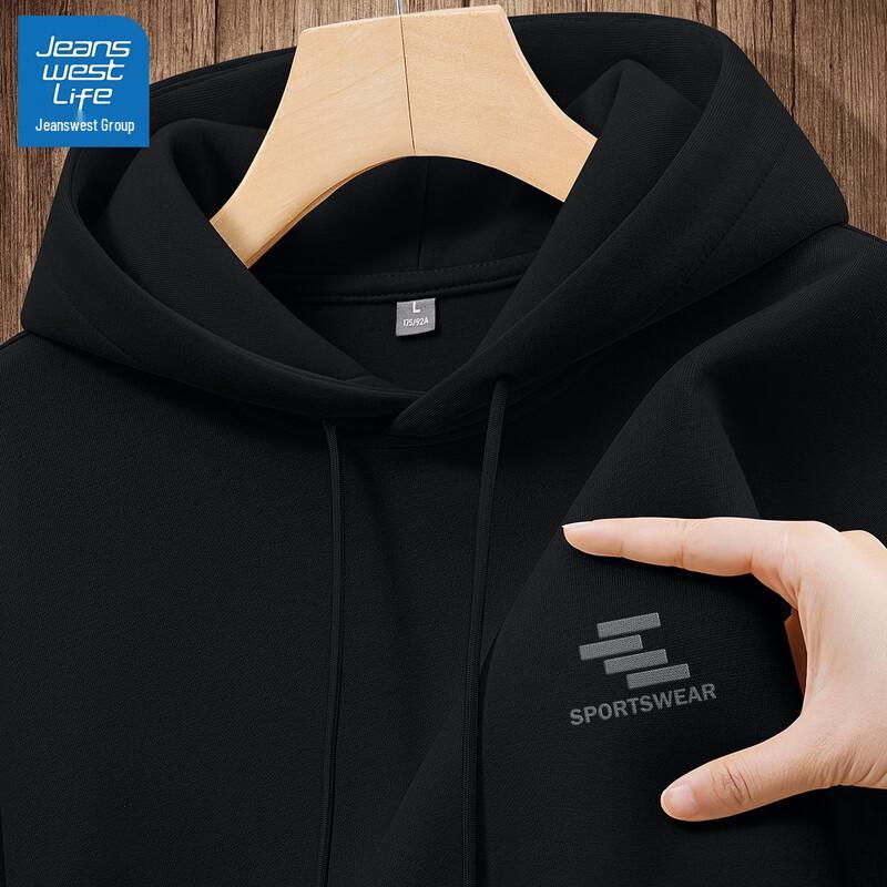 JEANSWEST LIFE Men's Basic Hooded Pullover