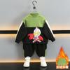 Cozy Ultraman Boys Autumn Winter Set Soft Thick Fleece Jacket And Pants For Kids 3 To 8 Years