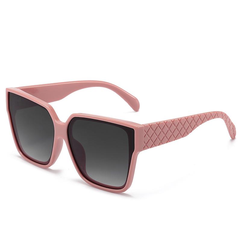 

Luxurious Oversized Sunglasses With Square Lenses, Uv-protective And Sun-blocking Sunglasses1039 розовый