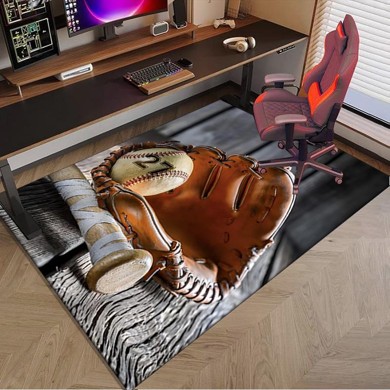 Baseball Passion And Heritage Carpet, Chair Rug,Rug for Office Bedroom living rooms, Doormat decor Fan Gift Christmas Gift