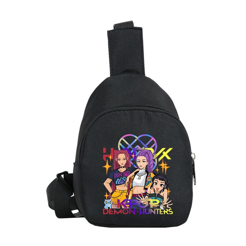 Children'S Breast Bag Animation Cartoon Peripheral Printing Casual Shoulder Bag Going Out Portable Messenger Bag
