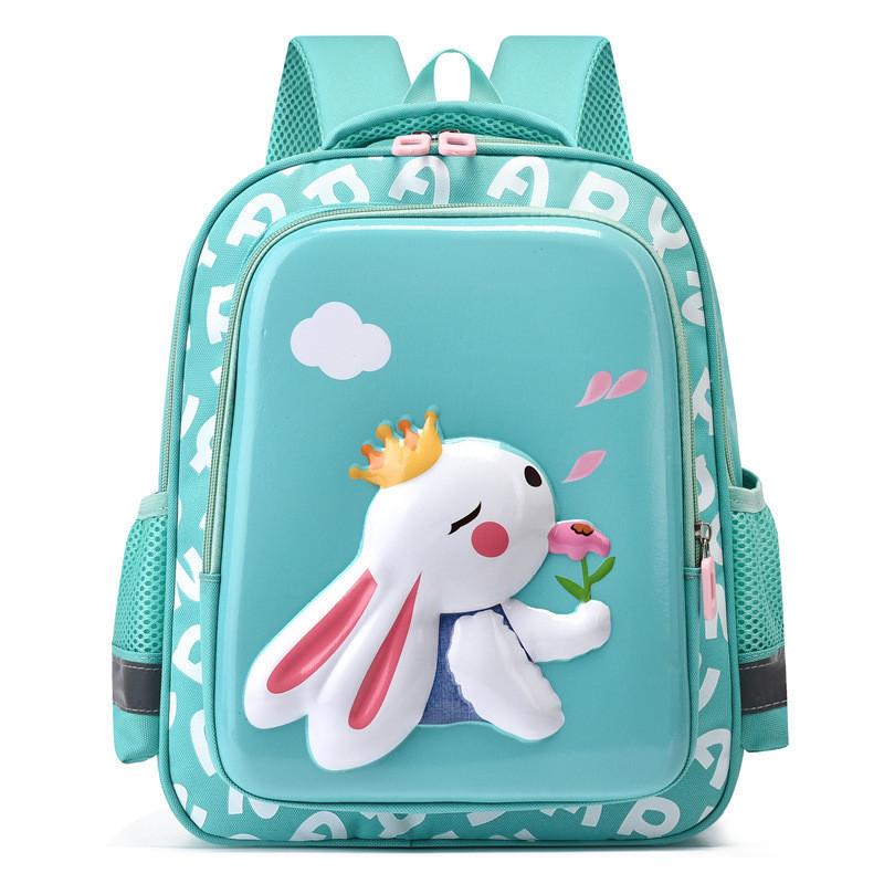 Cute Rabbit 3d Hard Shell Nylon Backpack For Boys And Girls Children