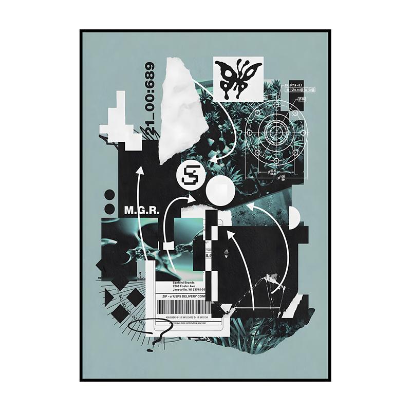 Vintage Abstract Classic Canvas Poster Retro Extreme Art Canvas Painting Print Wall Art Picture for Living Room Home Decoration