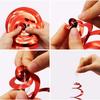 6 stk Spiralhengende Party Streamers Hengende Plast Streamer Spiralanheng Twin Tail Party Takfolie Swirl-dekorasjoner