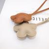 Cute Flower Keychain Women's Exquisite Bag Pendant Creative PU Leather Car Keyring Hand Rope Bag Charm Jewelry Accessory Gifts