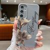 Luxury Flowers Print Case For Samsung S26 Ultra A57 A37 A17 A18 S25 S24 S23 S22 Ultra S21 FE A15 A35 A55 A16 A36 A56 5G Leather Texture Soft Cover