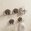 Nordic Style Double-ended Hook Suction Cup Key Towel Organizer Holder Punch Bathroom Kitchen Space Saving Storage Rack
