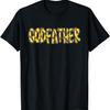 Retro Softball Daddy Godfather Birthday Party T-Shirt