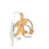 1Pair Starfish Scallop Ear Clips Non Piercing Earrings For Women Girls  Gold Color Floral Ear Cuff Summer Beach Jewelry