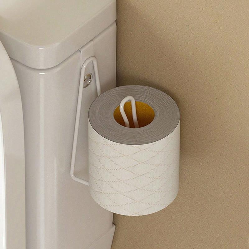 1 Pc Suporte de rolo de papel higiênico Organizador Suporte de parede Suporte de armazenamento Cozinha Banheiro Sem broca Dispensador de toalhas de papel Inoxidável