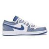 Jordan Air Jordan 1 Low Top Vintage Basketball Shoes Men's Blue White 553558-414(Team32-SBOX)