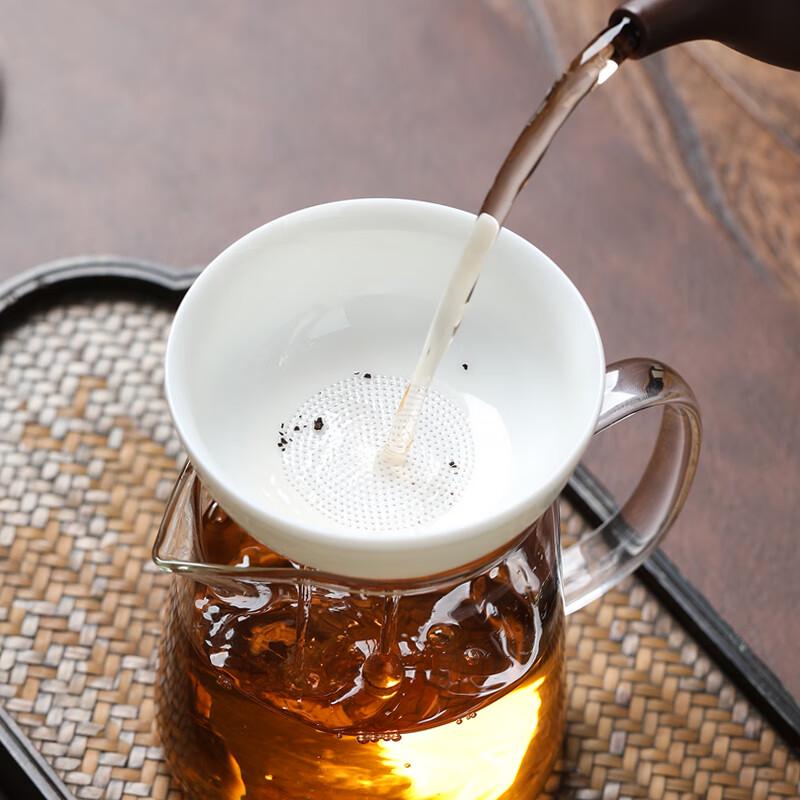 Yuanqing Jiasheng White Porcelain Tea Strainer Set