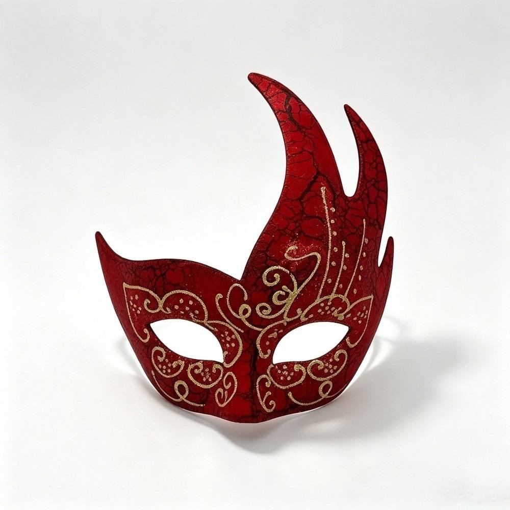 Shiny Patterns Halloween Cosplay Mask Retro Carnival Mask Mysterious Party Mask Cosplay Party
