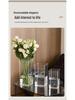 Transparent Acrylic Square Vase, Drop-Proof, for Flower Arrangements, Lucky Bamboo, and Elegant Decor in the Living Room