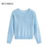Northern Deer 2025 Spring/Summer Alpaca Wool Slimming Knit - Light, Soft, Comfortable, Round Neck