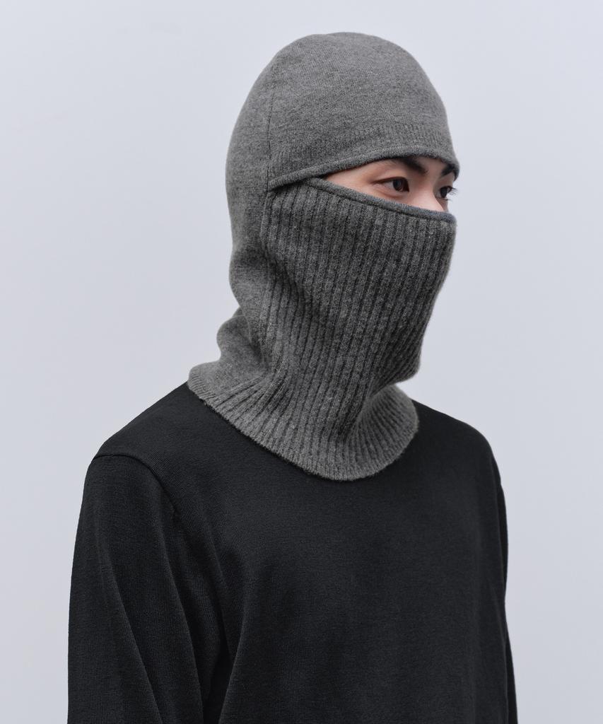 MUSINSA STANDARD Lambswool Knit Ninja Balaclava [Medium Grey]