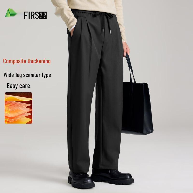 

Shanshan Men s Autumn/Winter Straight-Fit Casual Pants XL