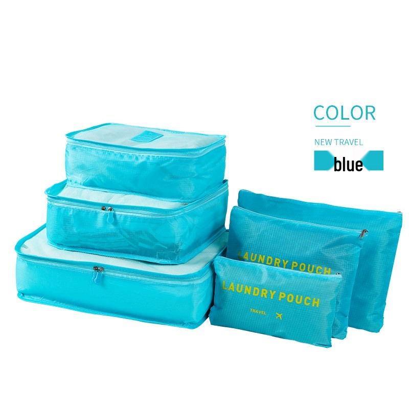 Korean-Style Travel Organizer: 6-Piece Large Storage Set with Logo