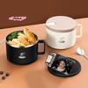 Großvolumige Schaumstoffschale aus 304 Edelstahl, doppelwandig, verbrühsicher, Lunchbox mit Geschirr und Deckel, Ramen-Abtropffunktion