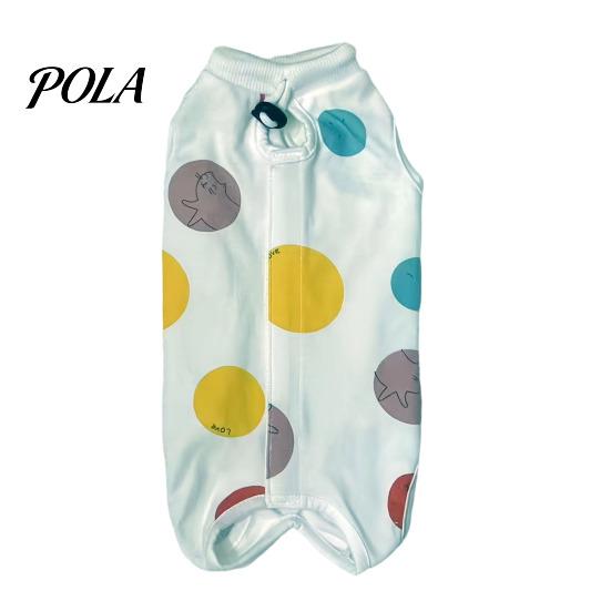 Cat Clothes Recovery Suit, Soft Cotton Clothing, Cute Cartoon Print Four-Leg Clothes, Lightweight Wear After Surgery Apparel for Female Male