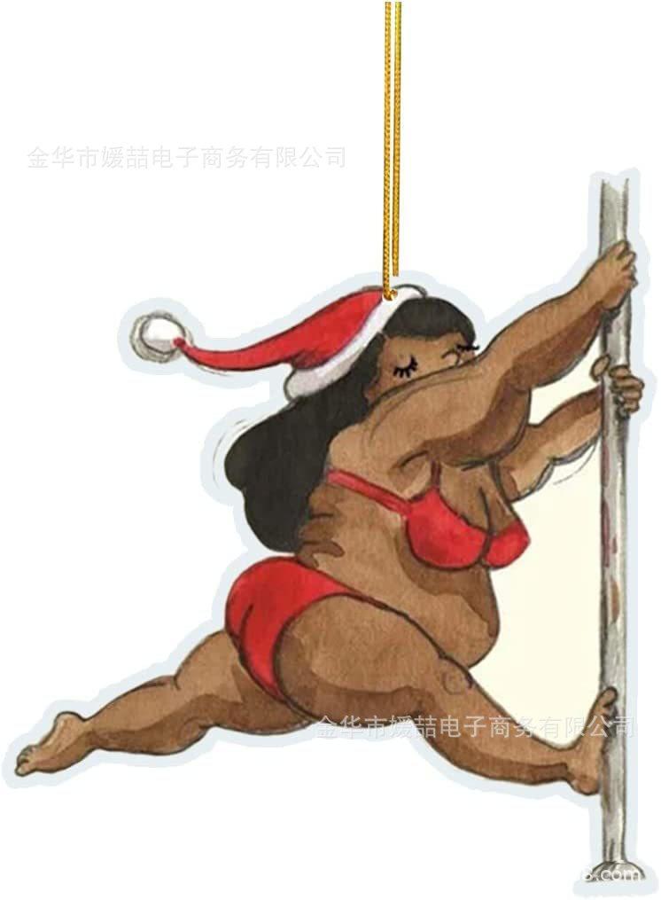 Lustige Weihnachtsdekoration Ornament Für Auto Oder Zuhause Acrylmaterial Cartoon-Design Tolles Geschenk Charaktere)