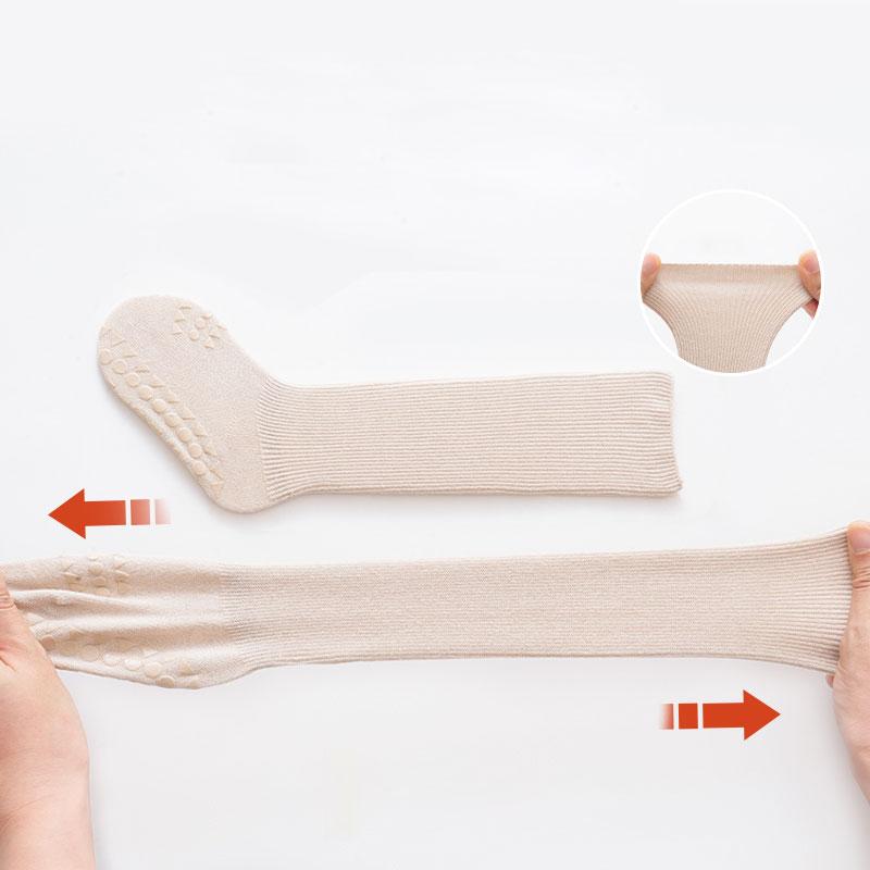 Dětské punčochy Protiskluzové jednobarevné dětské dlouhé ponožky pro dívky a chlapce Novorozenecké bavlněné ponožky Kojenec 0-3 roky