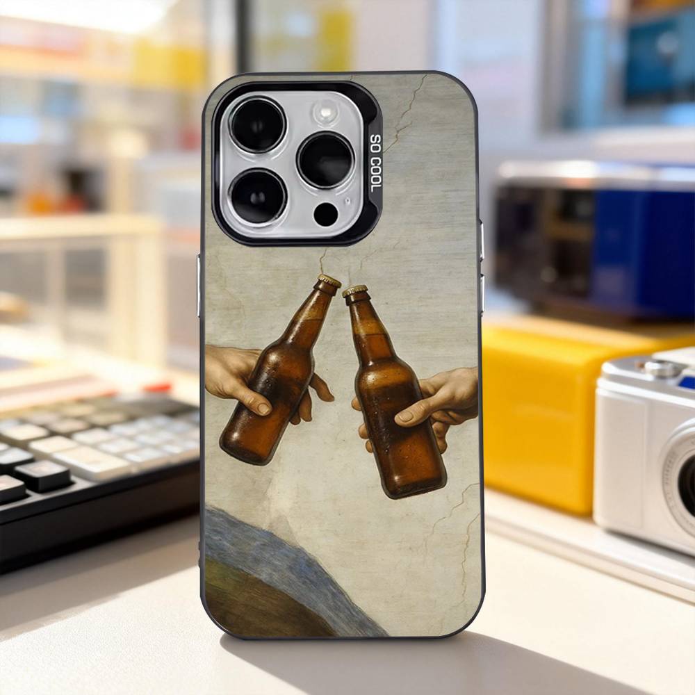 Lnteresting Beer P-Printing Phone Case For iPhone 11,12,13,14,15,16,17,Pro,Max,Plus,E,Air,Mini IMD Matte Black