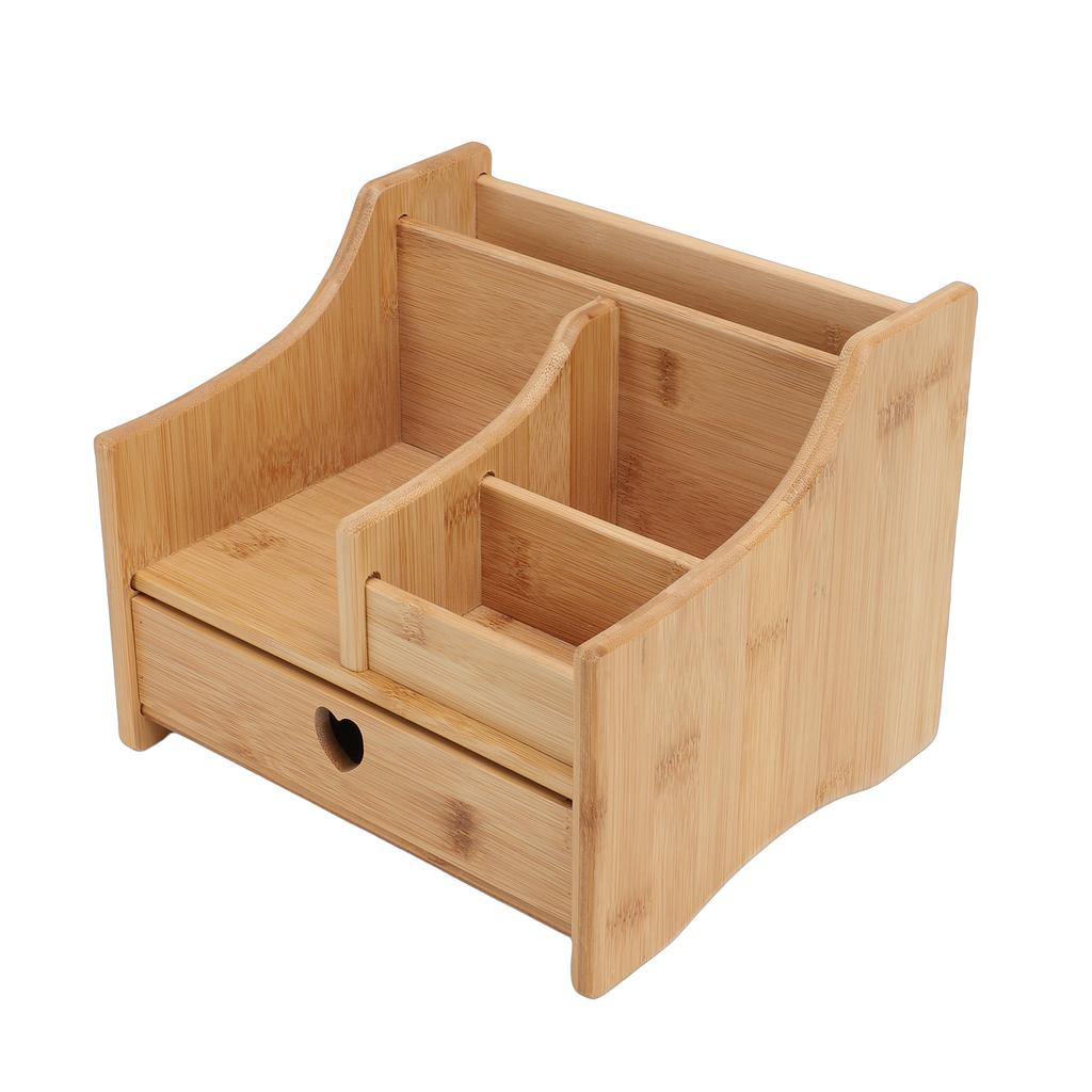Desk Organizer Multifunctional Tabletop Storage Box with Drawer for Office Home Decor