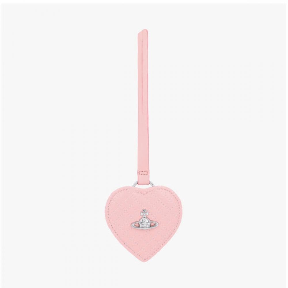 Vivienne Westwood Heart Mirror Charm Keyring G405 (pink)