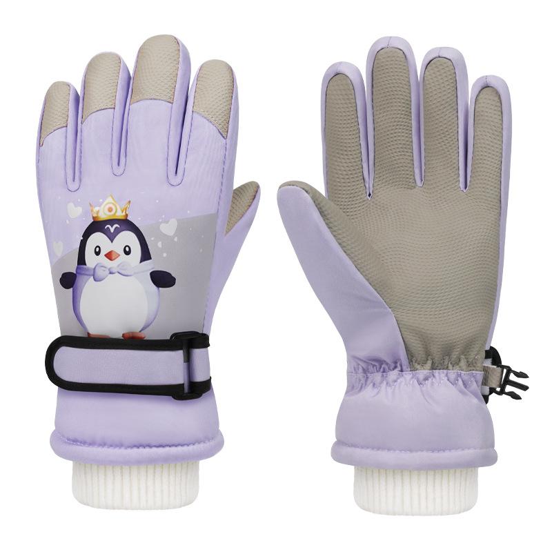 Kids Ski Gloves, Breathable Waterproof Kids Gloves Winter, Cold Weather Warm Snow Gloves for Cold Weather Outdoor Child Boys Girls