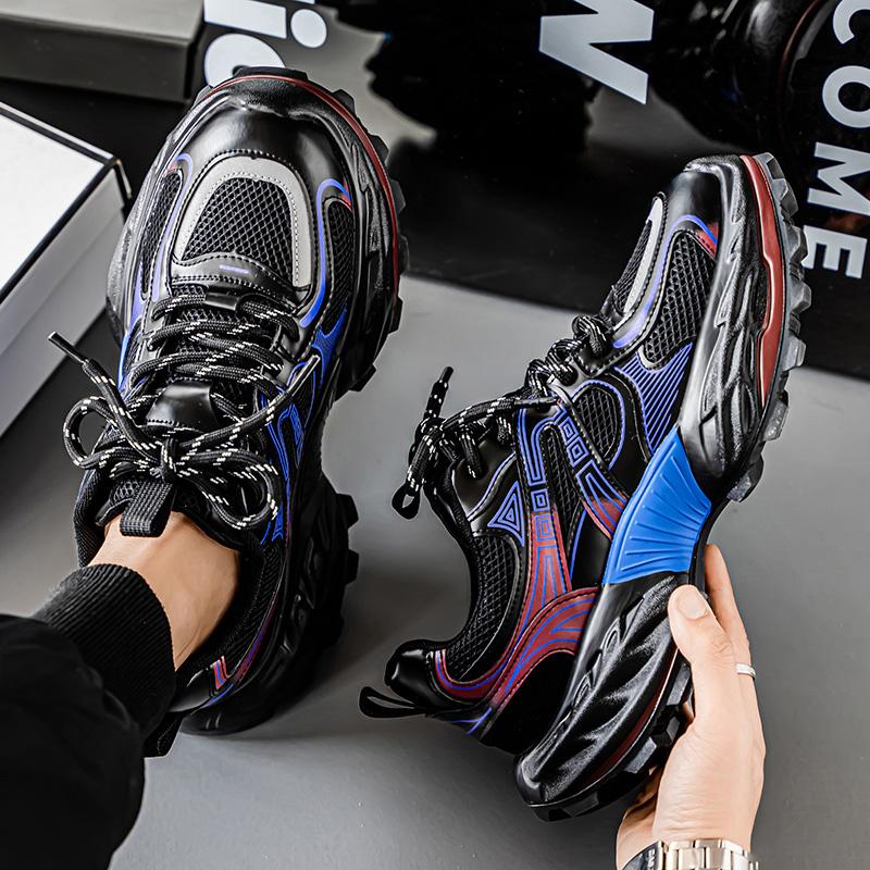 Men's Shoes Fashion Trend Thick Bottom Shoes Outdoor Anti-slip Comfortable Breathable Sneakers Casual Soft Running Shoes